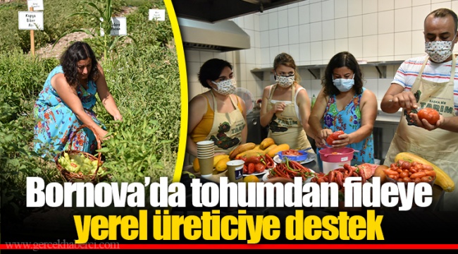Bornova’da tohumdan fideye yerel üreticiye destek
