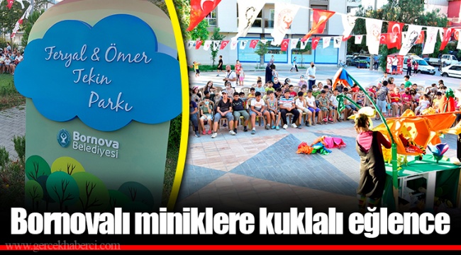 Bornovalı miniklere kuklalı eğlence