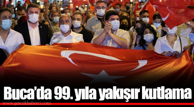  Buca’da 99. yıla yakışır kutlama
