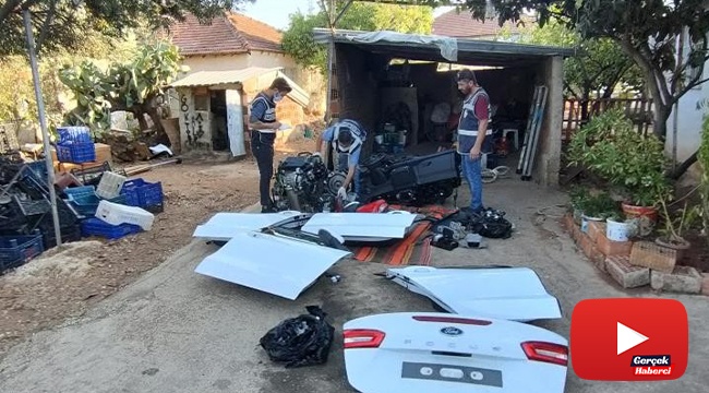 Çalınan 300 bin TL'lik otomobil, parçalanmış halde Antalya'da bulundu