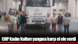 CHP Kadın Kolları yangına karşı el ele verdi