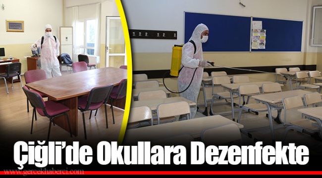 Çiğli’de Okullara Dezenfekte