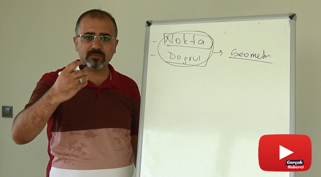 Diyarbakırlı matematik öğretmeni, geometride nokta ve doğrunun olmadığını iddia etti