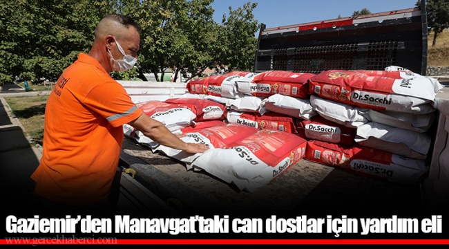 Gaziemir’den Manavgat’taki can dostlar için yardım eli