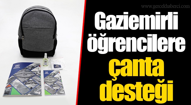 Gaziemirli öğrencilere çanta desteği
