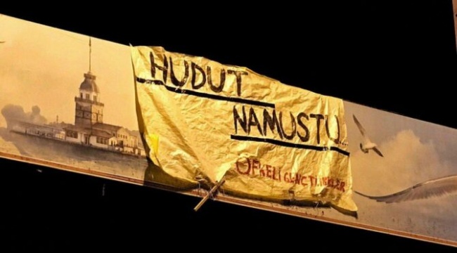 ‘Hudut Namustur’ pankartı açan gençlerden biri saldırıya uğradı