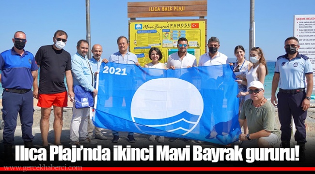 Ilıca Plajı’nda ikinci Mavi Bayrak gururu!