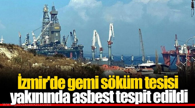 İzmir'de gemi söküm tesisi yakınında asbest tespit edildi
