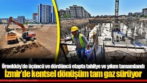 İzmir’de kentsel dönüşüm tam gaz sürüyor