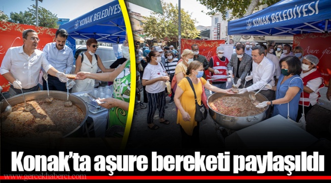 Konak’ta aşure bereketi paylaşıldı