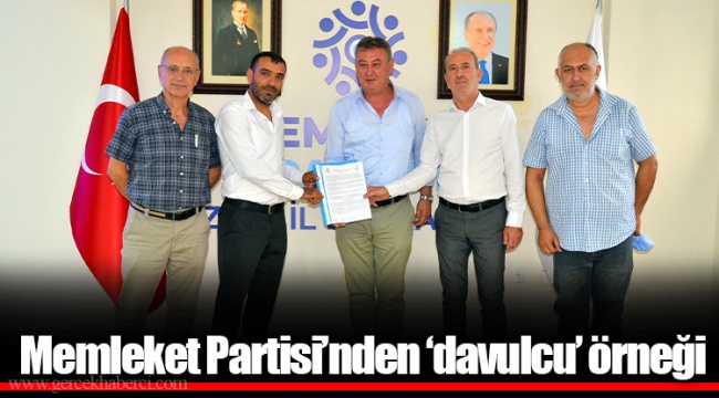 Memleket Partisi’nden ‘davulcu’ örneği
