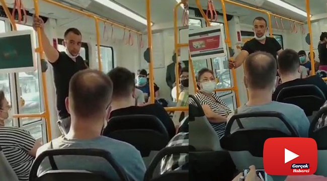 Metroya maskesiz bindi, "Özel harekâtçıyım" dedi