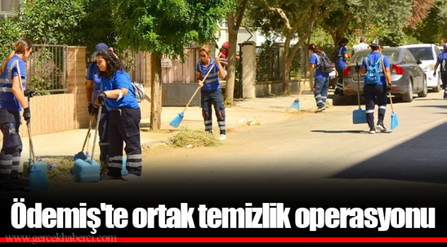 Ödemiş'te ortak temizlik operasyonu 
