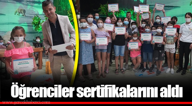 Öğrenciler sertifikalarını aldı