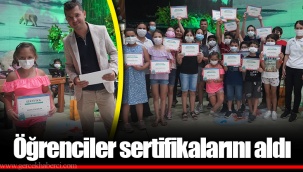 Öğrenciler sertifikalarını aldı