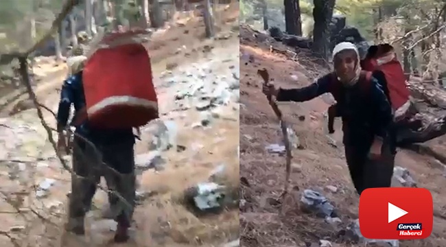 Orman yangını bölgesinde ‘bizim sırtımız yere gelmez’ dedirten görüntü