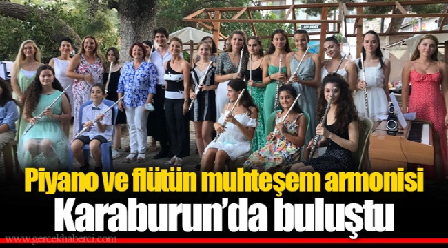 Piyano ve flütün muhteşem armonisi Karaburun’da buluştu