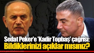 Sedat Peker'e 'Kadir Topbaş' çağrısı: Bildiklerinizi açıklar mısınız?