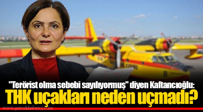 "Terörist olma sebebi sayılıyormuş" diyen Kaftancıoğlu: THK uçakları neden uçmadı?