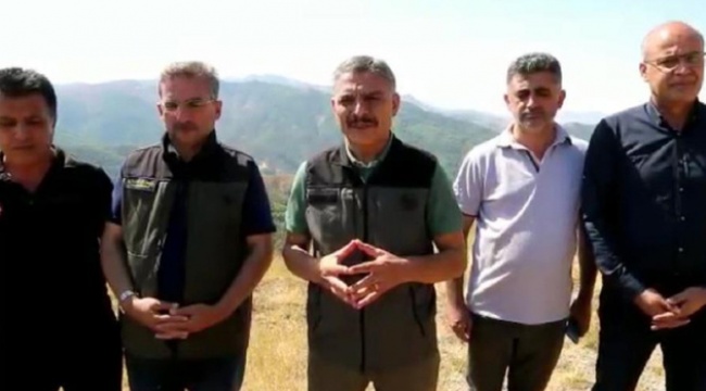 Tunceli Valisi: 4 Noktada Meydana Gelen Yangının 3'ü Kontrol Altına Alındı