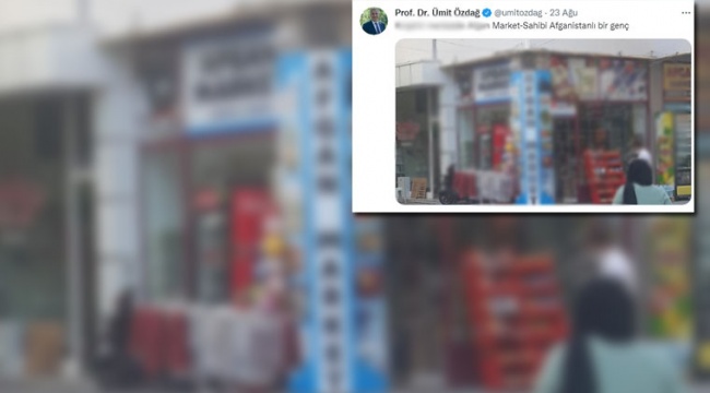 Ümit Özdağ'ın hedef gösterdiği Afgan genç marketinin ismini değiştirdi
