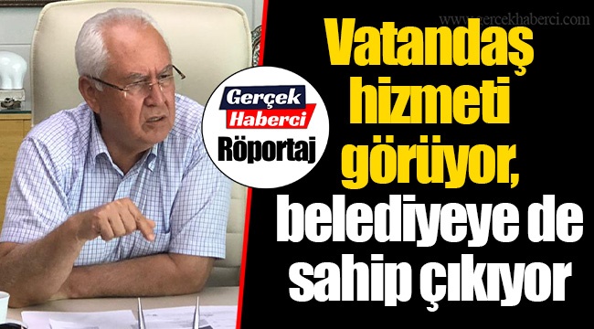 Vatandaş hizmeti görüyor, belediyeye de sahip çıkıyor