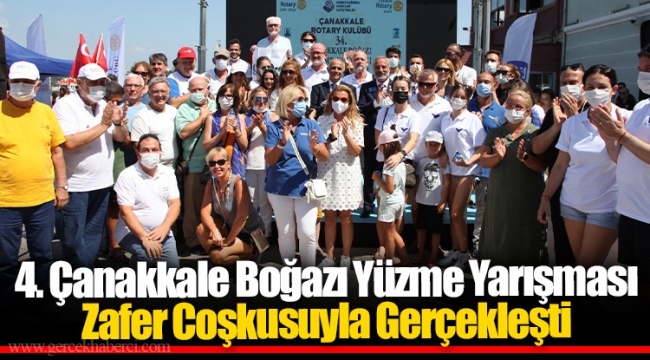 4. Çanakkale Boğazı Yüzme Yarışması Zafer Coşkusuyla Gerçekleşti