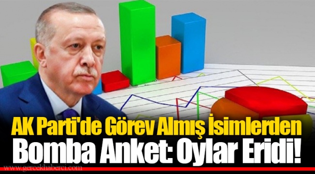 AK Parti'de Görev Almış İsimlerden Bomba Anket: Oylar Eridi!