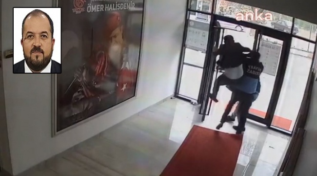 AK Partili Belediye Başkanı'nın belediyede bir yurttaşı döverken görüntüleri çıktı