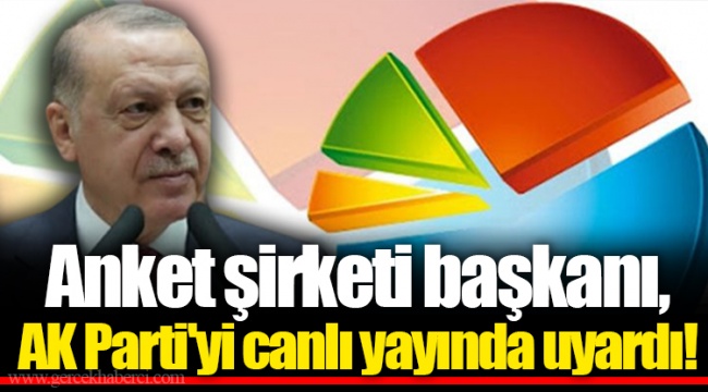 Anket şirketi başkanı, AK Parti'yi canlı yayında uyardı!