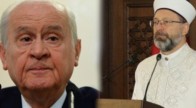 Bahçeli'den Diyanet İşleri Başkanı Erbaş'a destek