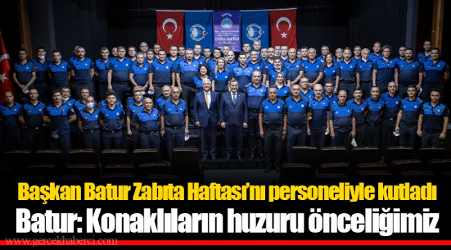 Başkan Batur Zabıta Haftası’nı personeliyle kutladı