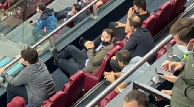 Berat Albayrak Trabzon-Galatasaray derbisinde görüntülendi