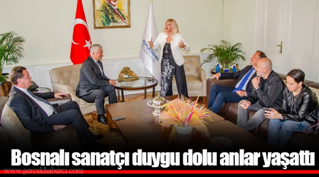 Bosnalı sanatçı duygu dolu anlar yaşattı