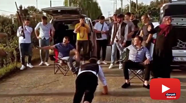 Bu kadarına da pes dedirten düğün eğlencesi