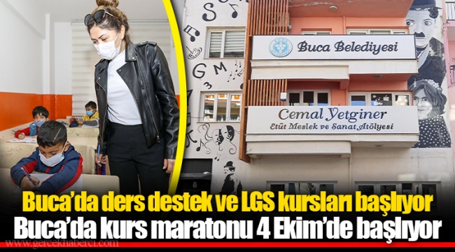 Buca’da kurs maratonu 4 Ekim’de başlıyor
