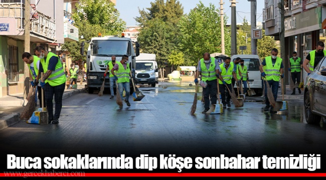 Buca sokaklarında dip köşe sonbahar temizliği