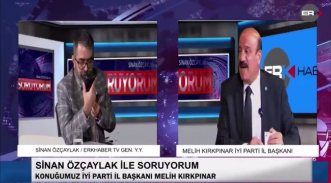 Canlı yayında küfür etti