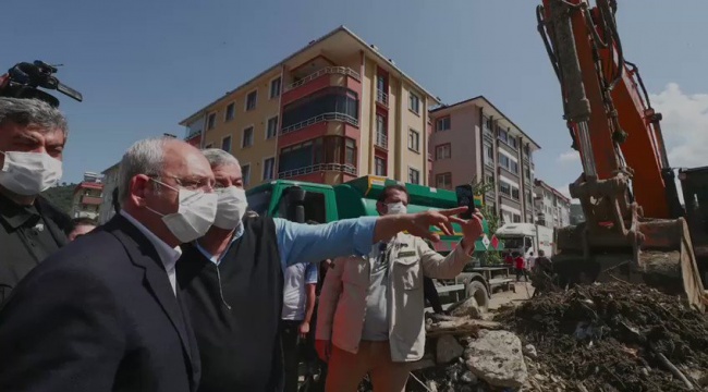 CHP'li belediyelerin yangın bölgelerindeki çalışmalarını paylaştı