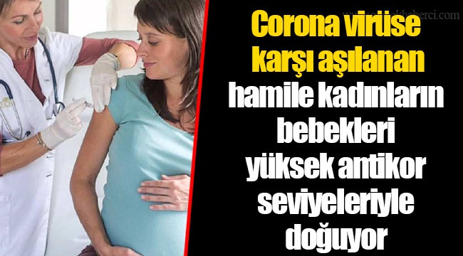 Corona virüse karşı aşılanan hamile kadınların bebekleri yüksek antikor seviyeleriyle doğuyor