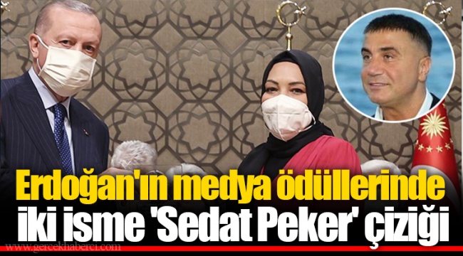 Erdoğan'ın medya ödüllerinde iki isme 'Sedat Peker' çiziği