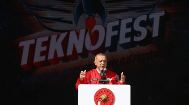 Erdoğan, Teknofest'te muhalefete yüklendi: Bunlar, Batı karşısında olabildiğince ezik
