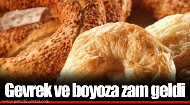 Gevrek ve boyoza zam geldi