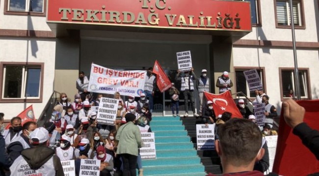 Hak arayan işçilere valilik önünde saldırı: Polis amiri “Çevik süpür” talimatı verdi, polisler işte böyle saldırdı!