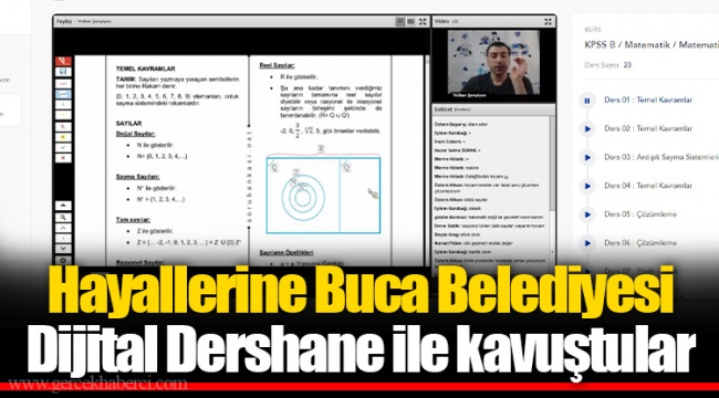 Hayallerine Buca Belediyesi Dijital Dershane ile kavuştular