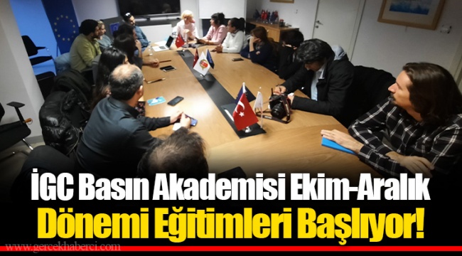 İGC Basın Akademisi Ekim-Aralık Dönemi Eğitimleri Başlıyor!