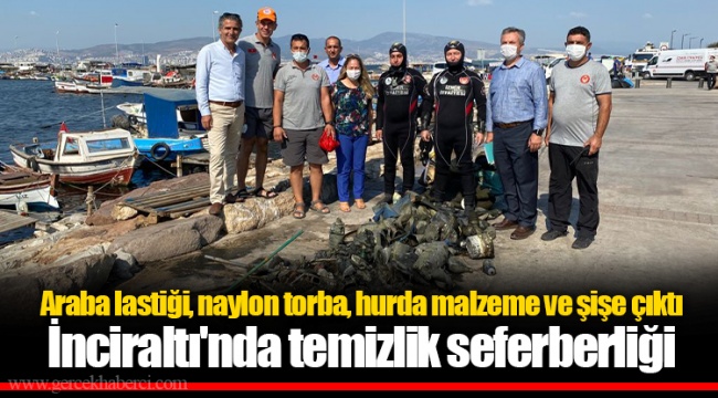 İnciraltı'nda temizlik seferberliği