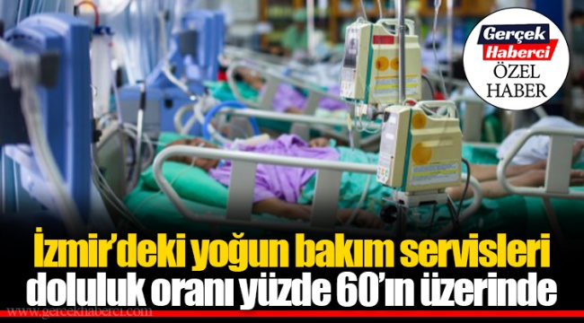İzmir’deki yoğun bakım servisleri doluluk oranı yüzde 60’ın üzerinde 