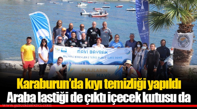 Karaburun’da kıyı temizliği yapıldı