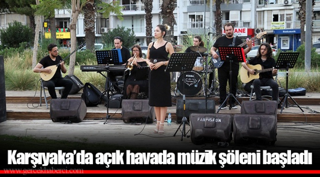 Karşıyaka’da açık havada müzik şöleni başladı